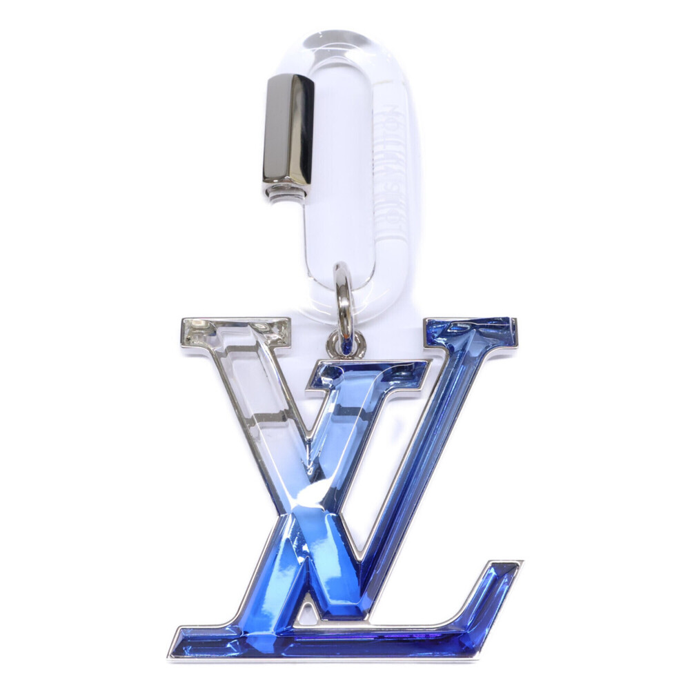 LOUIS VUITTON MP2365 Bijou Sac LV Prism Keychain Blue Clear Silver Men's